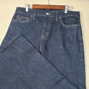 Outerknown Ambassador Slim Fit Jeans Mens 34 S.E.A. Dark Wash Organic Cotton